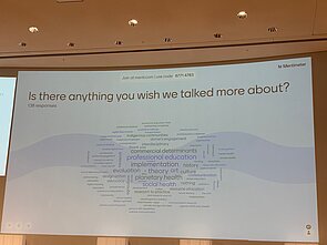 Is there anything you wish we talked more about? (Mentimeter-Survey), Copyright: BBAW