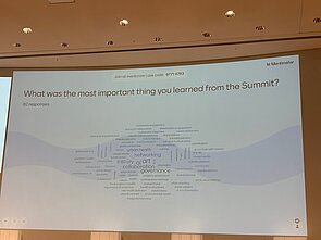 What was the most important thing you learned from the Summit? (Mentimeter-Survey)